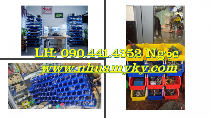Kệ nhựa đựng phụ kiện, hộp nhựa đựng linh kiện giá rẻ, khay nhựa A6 đựng vật nhọn
