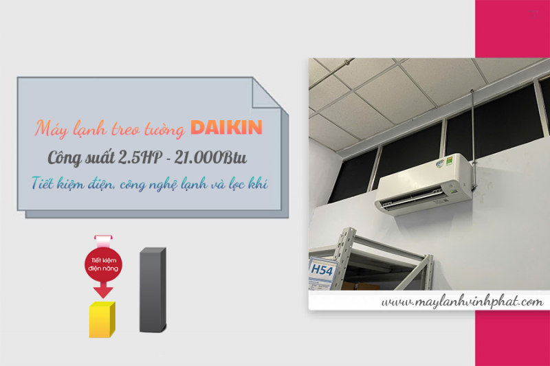 Lựa chọn tâm đắc của các gia đình với Điều hòa treo tường DAIKIN 2.5HP