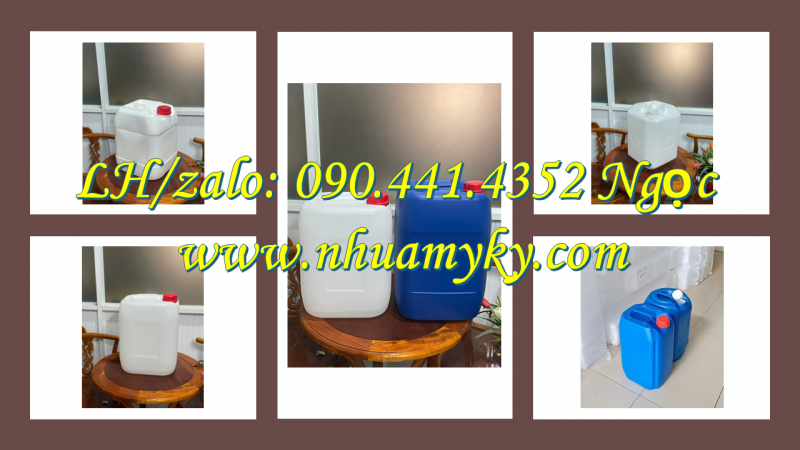Vỏ can nhựa 30 lít nắp garenti thoát khí, thùng nhựa 20L đựng đường fructo, can nhựa 10L đựng xăng