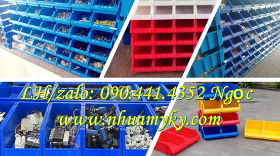 Kệ nhựa đựng phụ tùng sữa chữa, khay nhựa đựng linh kiện lắp ráp, khay nhựa đựng đinh ốc vít 