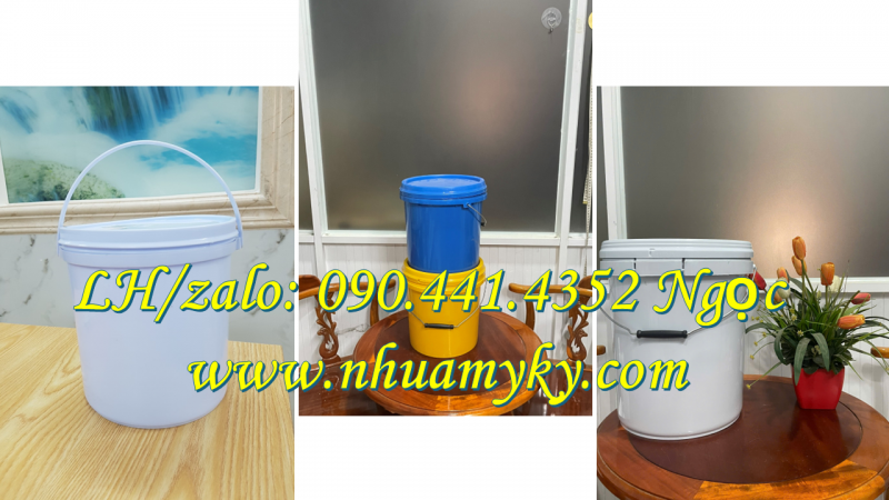 Có bán thùng sơn 20 lít nắp rót 8 màu, vỏ thùng sơn 22 lít nắp rót, thùng sơn 30 lít tròn 