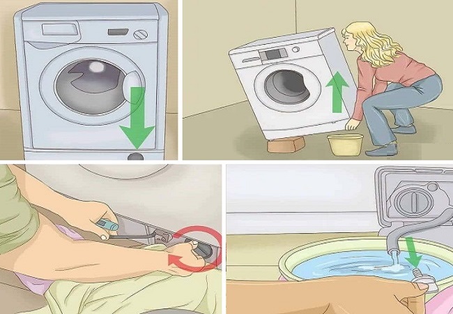 Cách xả hết nước trong máy giặt ra ngoài