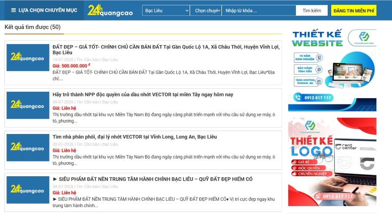 Đăng tin rao vặt miền Tây