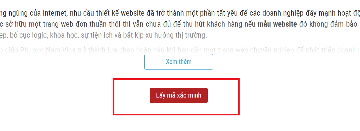 Hướng dẫn lấy mã xác minh