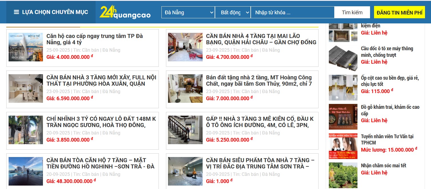 Mua bán nhà đất Đà Nẵng Mua bán nhà đất Đà Nẵng