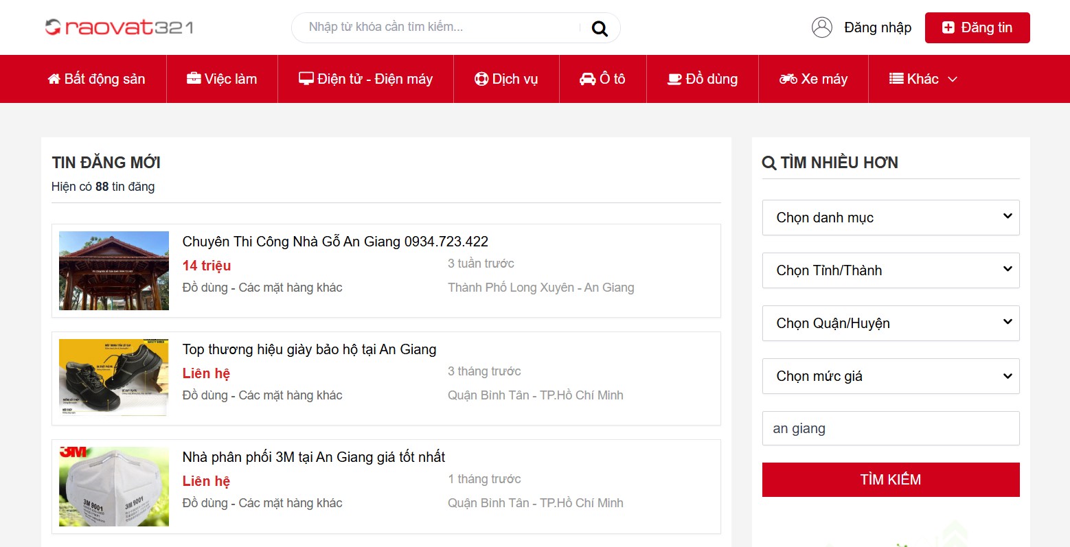 Rao vặt tại An Giang Rao vặt tại An Giang
