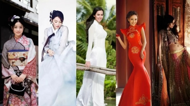 Thuê trang phục châu Á