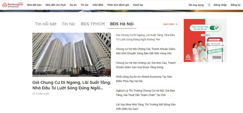 Tình hình thị trường bất động sản miền Bắc