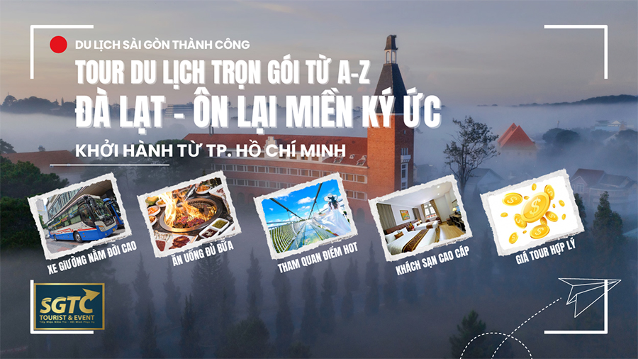 Tour Đà Lạt 3N3Đ, 3N2Đ trọn gói, giá rẻ