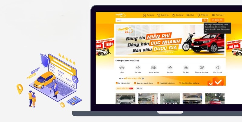Trang web mua bán ô tô cũ