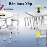 Giá bàn inox xếp bao nhiêu?