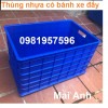 Thùng nhựa có 5 bánh xe đẩy, chuyên phân phối thùng nhựa nguyên sinh các loại