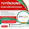 SHB FINANCE TUYỂN 5 NHÂN VIÊN KINH DOANH