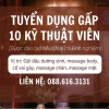 Tuyển Dụng Kỹ Thuật Viên Spa tại TP Hà Nội