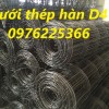 Lưới thép hàn phi 4 ô 100x100, 150x150, 200x200 hàn đen 