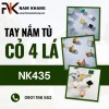 Núm cửa tủ đồng cao cấp dạng cỏ 4 lá NK435 | Zalo 0901 196 552