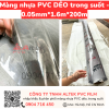 Kho sỉ màn nhựa PVC dẻo trong suốt 0.05mm may túi ba lô Hà Nội, Sài Gòn