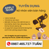 Cửa hàng ở Tam Phước đang cần tuyển 1 nữ nhân viên bán hàng 