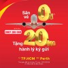 Tăng tần suất đi Perth và chào giá 0Đ cùng hãng Vietjet Air 