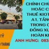 Chính Chủ Cần BÁN HOẶC CHO THUÊ Kiot khu A1, tầng 1 ở vị trí VIP của chợ Đồng Xuân