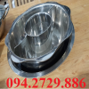 Nồi 3 ngăn tròn inox nhà hàng giá rẻ tại Nam Định 