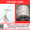 Cáp âm thanh báo cháy 8 lõi 0.22mm Altek Kabel