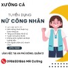 Xưởng cá cần Tuyển Nữ công nhân gia công cá