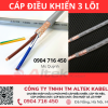 Cáp điều khiển cvv 3x0.5, 3x1.0 shield Altek Kabel