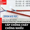 Cáp báo cháy chống cháy chống nhiễu 2x1.0/2x1.5/2x2.5 Đà Nẵng, Hà Nội, HCM 