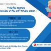 TUYỂN DỤNG NHÂN VIÊN 1 NHÂN VIÊN KẾ TOÁN KHO