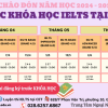 LỊCH HỌC IELTS TẠI CET NĂM 2025 – LUYỆN IELTS TỪ 5.0 đến 7.0+
