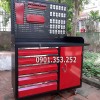 Bán Tủ đựng dụng cụ 6 ngăn màu đỏ đen