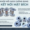 Khớp nối mềm nối bích, khớp nối mềm inox chịu nhiệt, khớp nối mềm kim loại nối bích