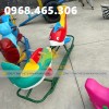 Bập bênh đế cong 2 đầu con vật dành cho mầm non