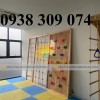 Tường leo núi trẻ em, vách leo núi mầm non, thang leo trẻ em