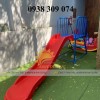 Cầu trượt đơn nhựa composite trẻ em, máng trượt hồ bơi