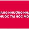 Nhượng nhà thuốc tại Đường 3/4, phường Đông Thạnh, Hóc môn, Hồ Chí Minh.