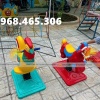 Bập bênh trẻ em hình con voi, con ngựa bằng nhựa