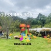 Bộ cầu trượt xích đu liên hoàn trẻ em