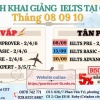 LỊCH HỌC IELTS TẠI CET NĂM 2025 TẠI TÂN PHÚ 