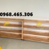 Kệ nhà trẻ, kệ gỗ cao su mầm non, kệ 3 tầng mầm non
