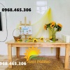 Bàn gỗ gập chân mầm non, bàn gỗ ghế gỗ mầm non