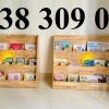Kệ sách mầm non, kệ gỗ 3 tầng mầm non nhiều mẫu