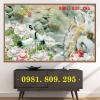 Gạch tranh chim công 3d sứ ngọc 