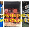 Thùng phuy sắt đựng hóa chất màu trắng, đỏ, xanh dương mới 