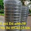 Lưới thép hàn D3 ô 50x50, D4 ô 50x50