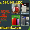 Can nhựa 1 lít đựng nhớt không quai, can 0.5 lít đựng hương liệu