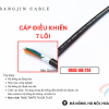 Cáp sangjin 7x0.5, 7x0.75, 7x1.25, 7x1.5 Sài Gòn, hồ Chí Minh, Bình Dương