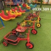 Xe đạp đôi 3 bánh mầm non, xe đạp xích lô trẻ em 3 bánh
