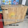 Tủ đựng chăn gối mầm non, tủ cặp dép trẻ em bằng gỗ